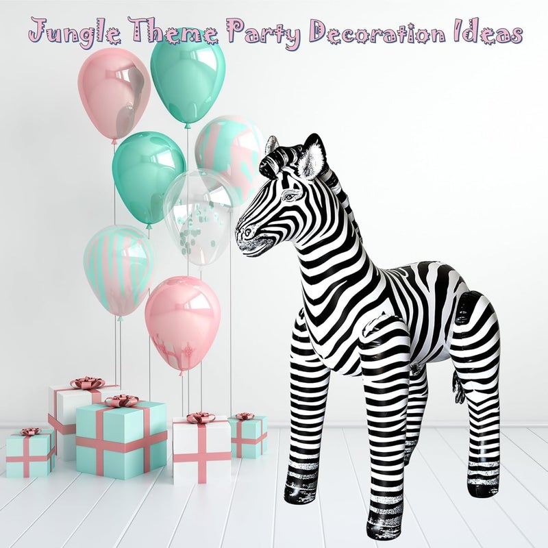 Jet Creations an-ZEB3 Inflatable Zebra, 32" - Image 2